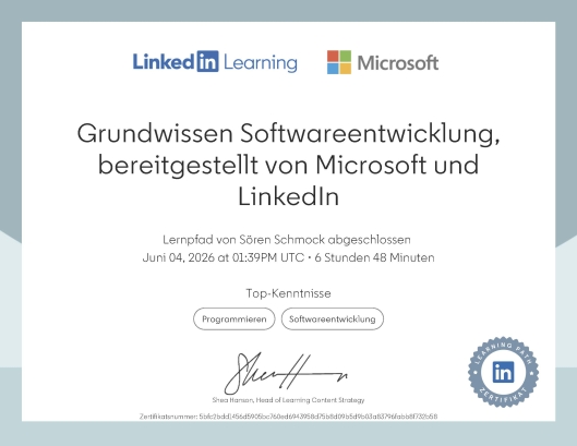 Grundwissen Softwareentwicklung, bereitgestellt von Microsoft und LinkedIn